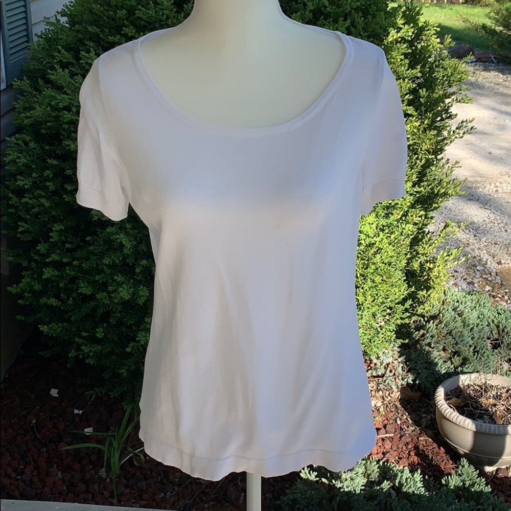 Outback Red Hi-Lo White Sweater SzM GUC 3/$30